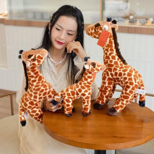 Kawaii Real Life Small Giraffe Plush Toys Cartoon Stuffed Animal Dolls Soft Kids Children Baby Birthday Gift Room Decor 2021 new