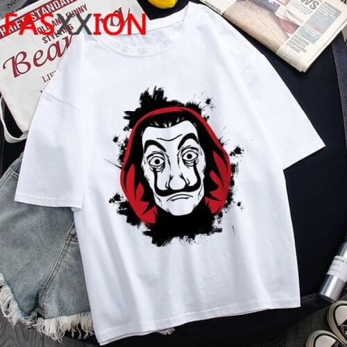La Casa De Papel Money Heist the House of Paper Bella Ciao t shirt female japanese vintage ulzzang casual tshirt streetwear