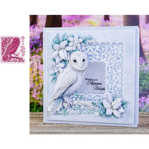 Owl on the Tree Branch Metal Cutting Dies 2021 New Diy Molds Scrapbooking Paper Make Albums Crafts Template Handmade
