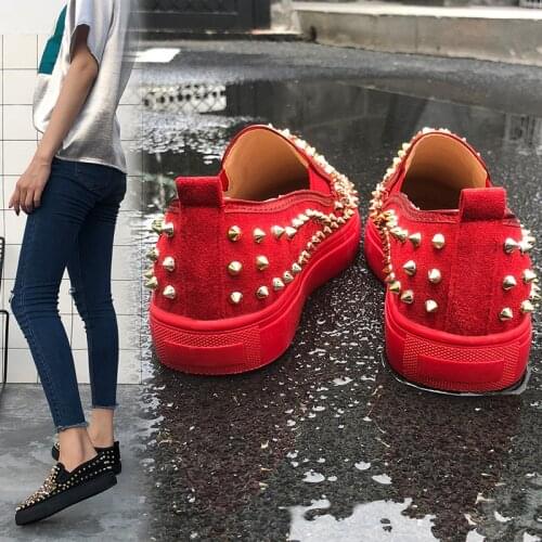 Fashion Women Flats Women Studded Shoes Loafers Slip on Shoes Woman Casual Ballet Flats Ladies Nurse Platform Shoes Size 35~43