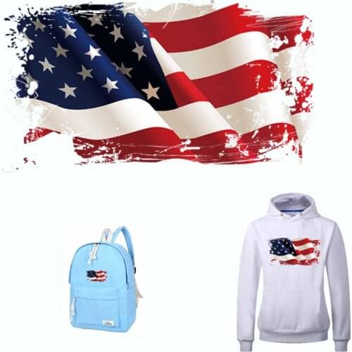 National Flag Sticker On Clothes Fashion Badges Garment Accessory Diy New Heat Transfer Washable Easy Print By Household Irons