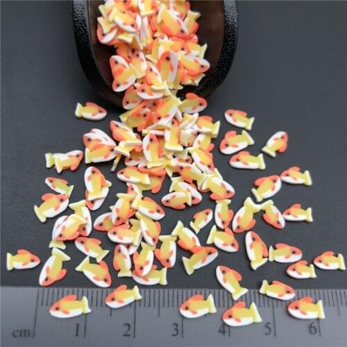50g Fish Polymer Clay Sprinkle For Kids Diy ,Soft Clay For Craft Clay/Nail Art /Scrapbook Decoration DIY, Craft Filler