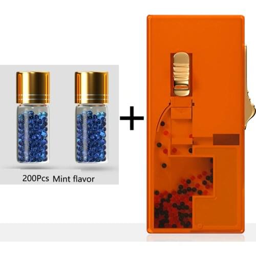 ZOBO Portable Bursting Bead Cigarette Capsule Storage Box Mint Blueberry Lemon Flavor For 5.5mm 6.3mm 7.6mm Cigarette
