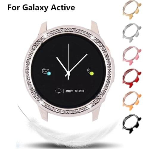 For Samsung Galaxy Watch Active 1 Bumper Cover Luxury Shockproof Diamond Shell Protector Skin Hard PC Watch Case Accessories