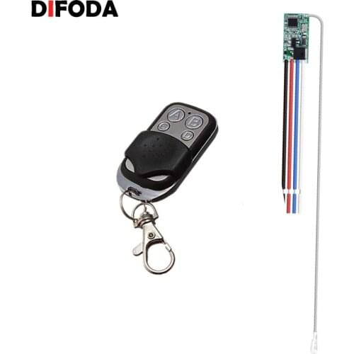 QIACHIP 433MHz Remote Control Switch DC 5V 12V Mini LED Light Receiver Relay with Transmitter Remote Control Smart Home