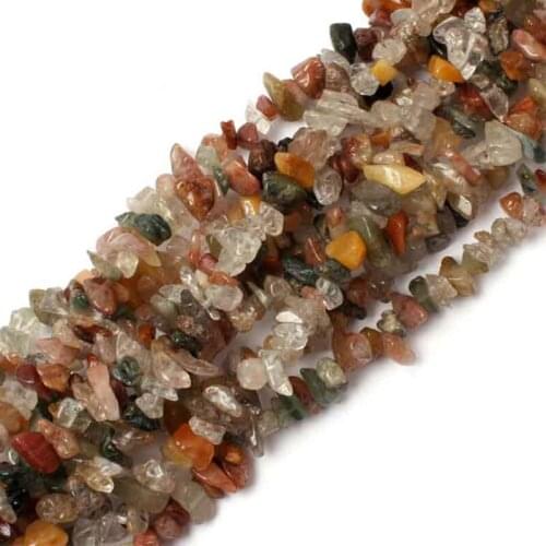 3-5x6-8mm Mixed Color Rutilated Quartzs Beads Natural Freeform Chips Stone Beads For Jewelry Making Beads 32'' DIY Beads Trinket