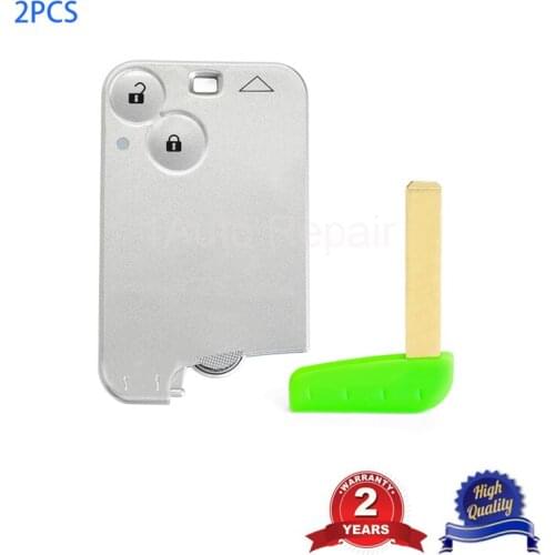 Smart Card Remote Key 2 Button 433MHz PCF7947 for Renault Laguna Espace Vel Satis 2pcs
