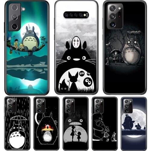Studio Ghibli Totoro For Samsung Galaxy S21 S20 FE Ultra S10 S10E Lite 5G S9 S8 S7 S6 Edge Plus Phone Case