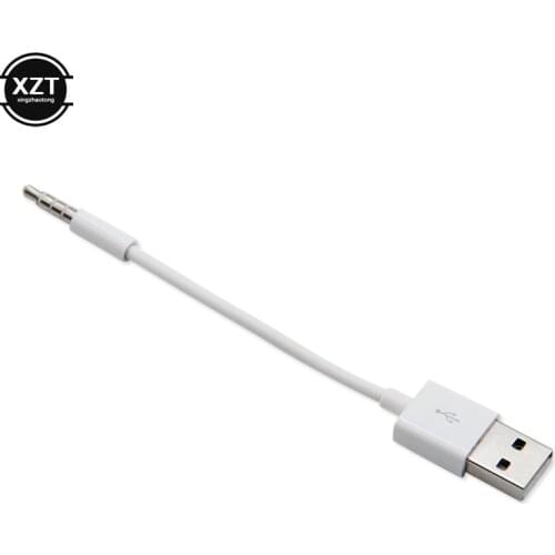 USB Charger Data SYNC Cable 3.5mm Jack Adapter USB 2.0 Charging Cord Line for Apple ipod shuffle 3rd 4th 5th 6th 7th MP3 Player