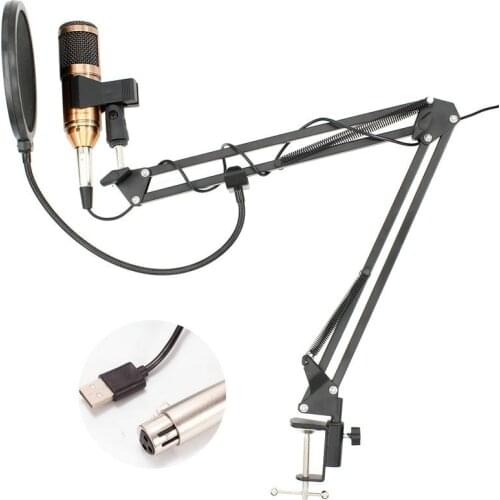 BM 800 USB Microphone For Computer Condenser Studio Karaoke Mic For PC NB-35 Suspension Arm Pop Filter Upgraded From BM800