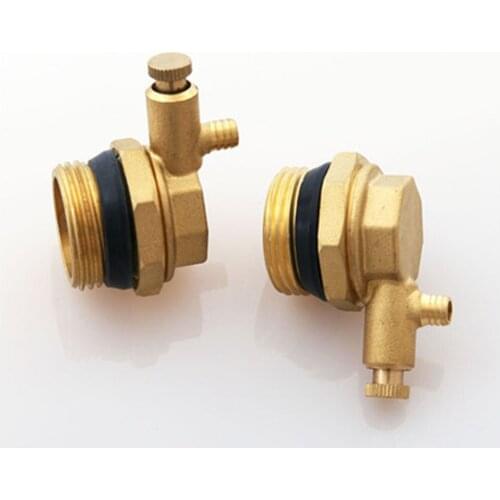 Floor Heating Water Separator Full Copper Solid Floor Heating Water Separator Household Plug Dn25 Manual Exhaust Plug