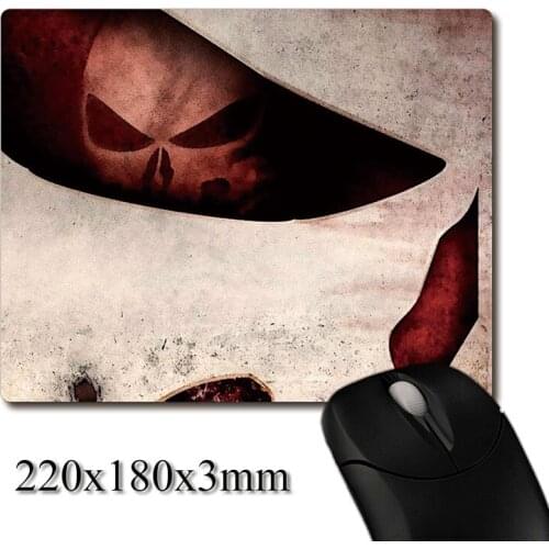 You guilty, you died Skull CG printed Heavy weaving anti-slip rubber pad office mouse pad Coaster Party favor gifts 220x180x3mm