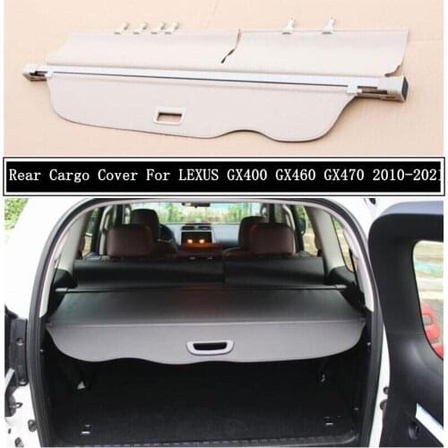 Rear Cargo Cover For LEXUS GX400 GX460 GX470 2010-2021 Partition Curtain Screen Shade Trunk Security Shield Auto Accessories