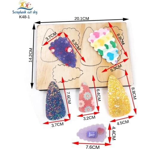 Hairpin DIY K48-1 Muyu Wooden Mold Scrapbook Cutting Dies Suitable For Market General Machines
