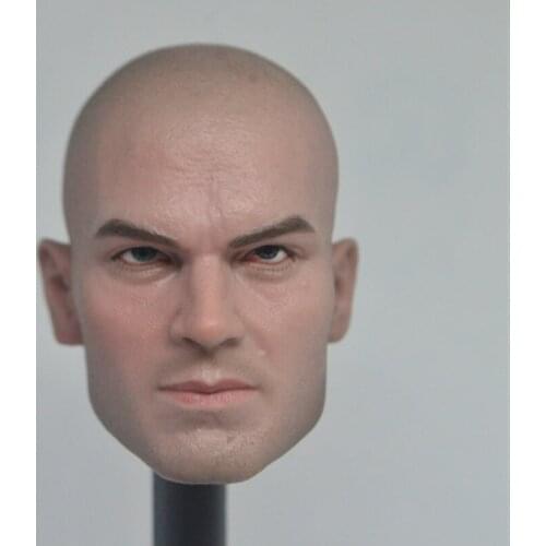 1/6 Scale Killer 47 Head Sculpt Male Head Carving Model Toy for 12 inches Action Figure Body DIY