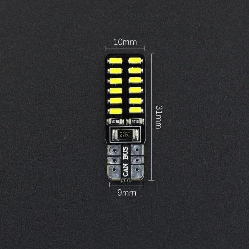 2pcs Canbus T10 24smd Led Light Bulb Car No Error 3014 12v Super Bright Clearance Bulb Lamp White Universal