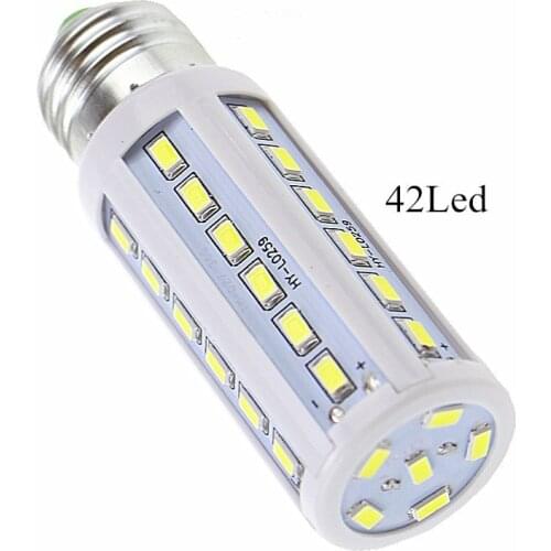 3pcs/lot 12W 110~130V/220V LED bulb Corn Light E27 led lamp 42 LEDs 5730/5630 Smd Warm / Cold White Led Bulbs&Tubes 1500 lumen
