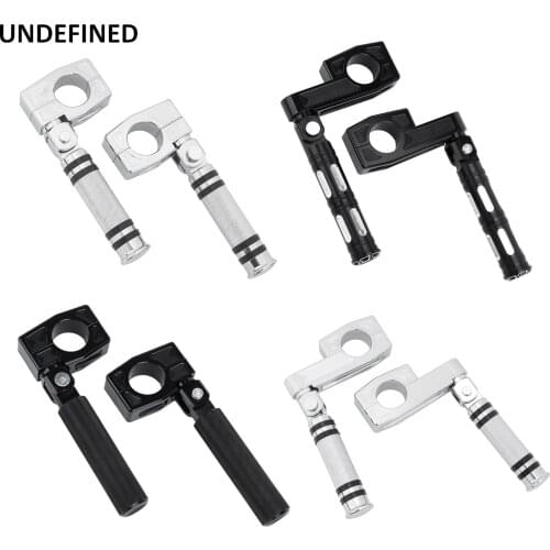 Motorcycle Highway Foot Pegs 38mm Engine Guard Footrest Mount for Harley Touring Road King Electra Glide XL 883 1200 Softail