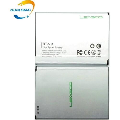 QiAN SiMAi 1PCS New 100% High Quality BT-501 BT501 BT 501 Battery For LEAGOO Alfa 5 Mobile phone +Track Code