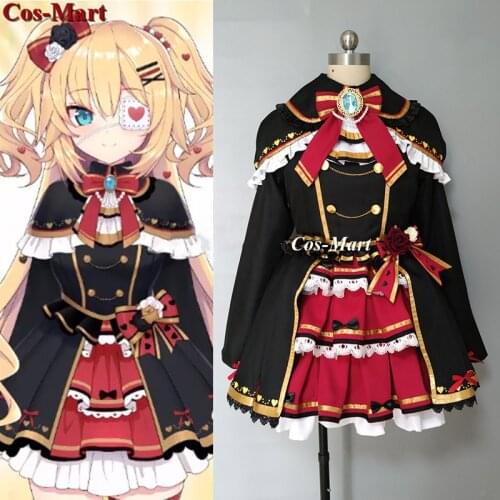 Anime VTuber Hololive Akai Haato Cosplay Costume Elegant Cute Gothic Lolita Dress Activity Party Role Play Clothing Custom-Make