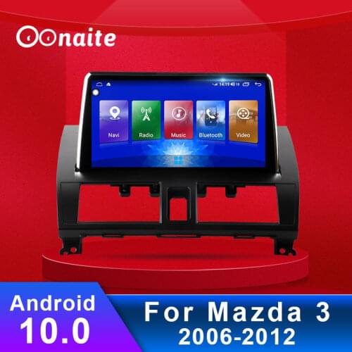 Oonaite Android 9.66 Inch IPS Car DVD Radio Multimedia Player Stereo GPS Navigation For Mazda 3 2006-2012 Free Maps