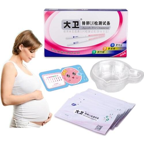10 Pcs Ovulation LH Test Strips Digital Quick Hcg Test Ovulation Lot Strips Kit Box First Response Over 99% Accuracy