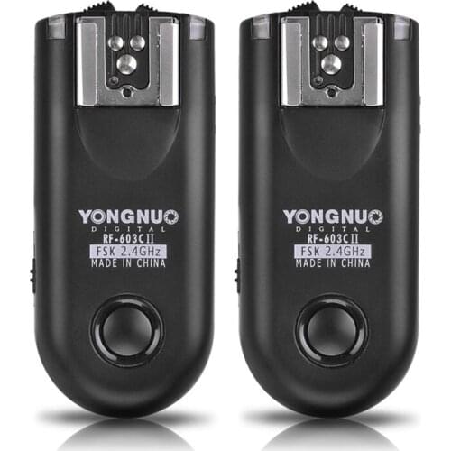 YONGNUO RF-603 II C3 Radio Wireless Remote Flash Trigger for Canon 1D 1DS 1DX 5D Mark II III 6D 5D 7D 50D 40D 30D 20D 10D