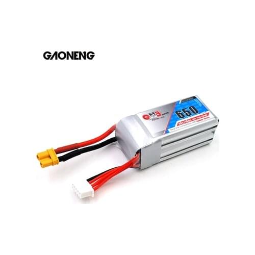 GAONENG 650MAH 4S 14.8V 80C GNB for RC Helicopter FPV Drone MTD FPV Airplane