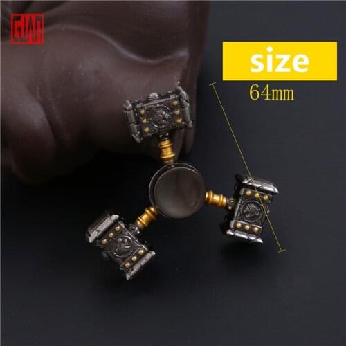 Game Surrounding Orgram Hammer Of Destruction Fingertip Gyro Weapon Model Edc Decompression Toy Electroplate Kirsite