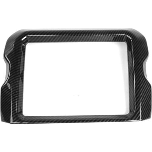 JXKaFa For Jeep Wrangler JL 2018 up 8.4 inch Screen Car GPS Navigation Panel Frame Trim Sticker Car Styling ABS Accessories