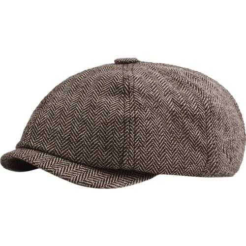 Vintage Mens Newsboy Caps Spring And Summer Classic Berets Hats Octagonal Gorras Outdoor Painter Casquette Soft Cotton Hat