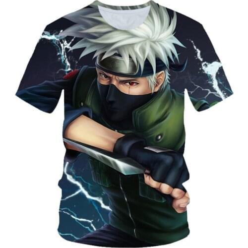 2020 Summer Kids 3D Japanese Anime T-shirt Boy/Girl Streetwear Hip Hop Harajuku Naruto Print T shirt Chldren Fashion Tshirts