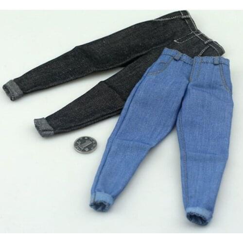 1/6 Scale Male Figure Accessory Mens Fashion Apparel American Team Jeans Trousers Model for 12 inches Action Figure Body