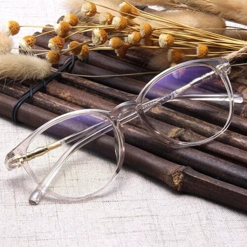 Fashion Clear Glasses Frame for Women Vintage Clear frame Round Eye Glasses Female Plastic Transparent Optical Glasses Frames