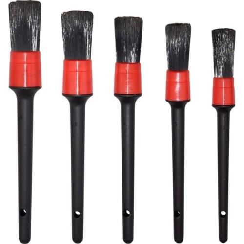5Pc Car Wash Detail Brush Set, Gap Brush, Car Wash Brush, Soft Bristles, Wheel Hub, Air Outlet Of Air Conditioner, Cleaning Tool