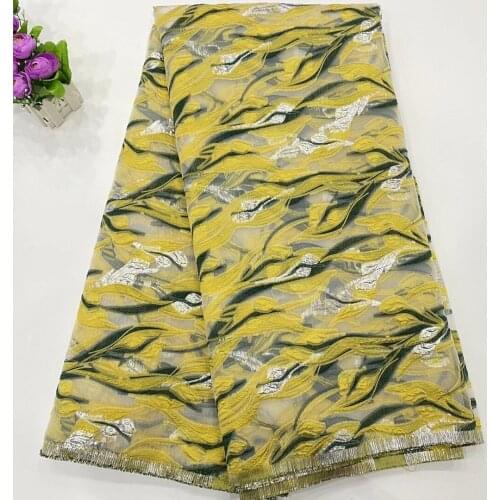 Newest African Jacquard Lace Fabric 2021 High Quality Nigeria French Open Embroidered Tulle Lace Fabric Clothes D4542