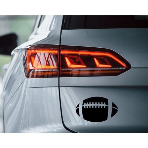 2021 New Fashion American Football Ball Design Black Car Sticker Decoration Car Accessories, Car Stickers, Fantastic Side Decor