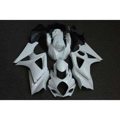 ZXMT Motorcycle Panel Fairing Bodywork Complete Full Set Fit For Suzuki GSXR1000 2007-2008 07 08 K7 Unpainted White