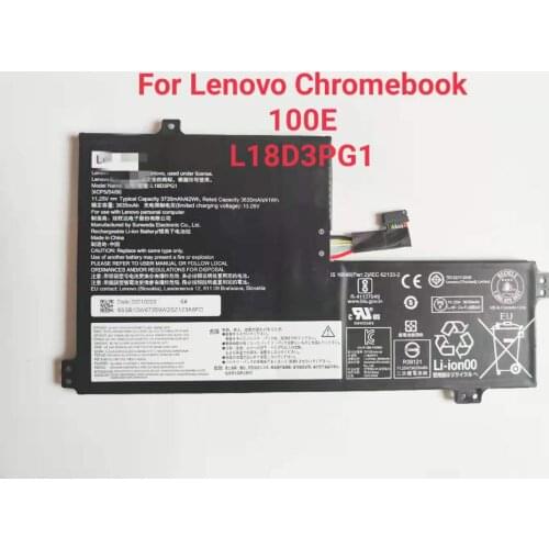 Genuine Lenovo L18D3PG1 Battery 13.05V 3635mAh for 100e 81QB000AU 3ICP5/54/90 L19L3PG1