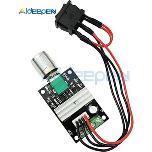 DC 6V 12V 24V 3A 80W PWM 1203BB DC Motor Speed Controller Adjustable Speed Regulator Reversible Speed Control Switch 6V-28V