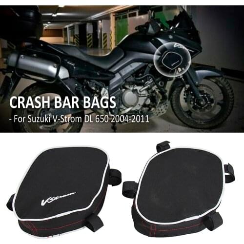 For Suzuki V-Strom 650 DL650 Motorcycle Frame Crash Bar Bags Repair Tool Placement Bag For Givi For Kappa Waterproof Bag 04-11