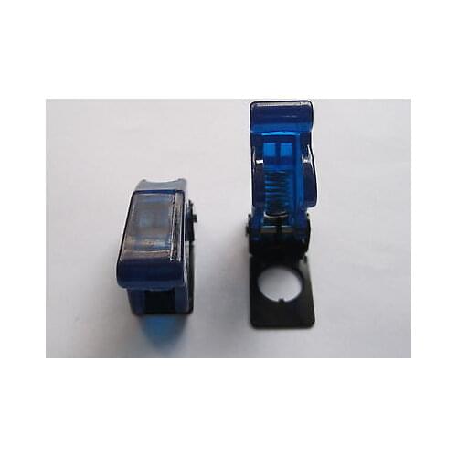 12 pcs Transparent Blue Safety Flip Cover for Toggle Switch