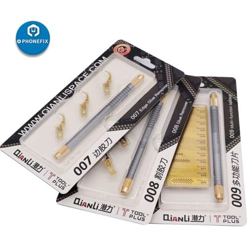 Qianli 007 008 009 CPU Removal Scalpel Knife Glue Remover Pry Knife with Blade Set Motherboard BGA Chip Glue Cleaning Scraper