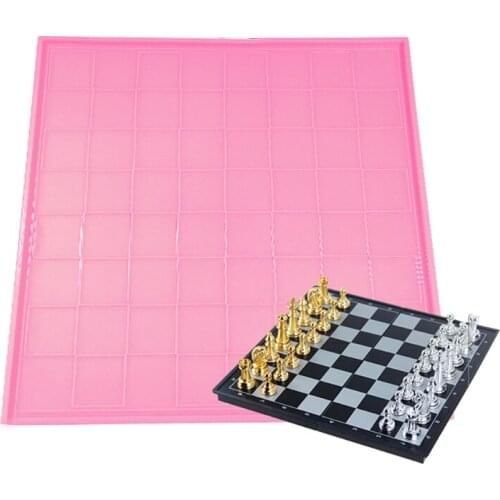 Handmade Game Epoxy Resin Mold International Chess Silicone Mould DIY Craft Tool AXYD