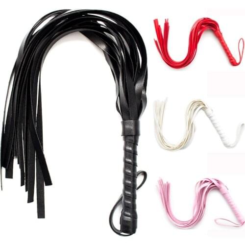 4 Colors Sexy Erotic Fetish Spanking BDSM Bondage Flogger Adult Babydoll Games PU Whip Sex Couples SM Games for Woman Adults