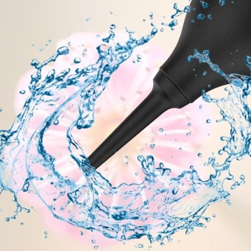Enema Bulb Syringe Feminine Cleaning Washing Silicone Enema Douche