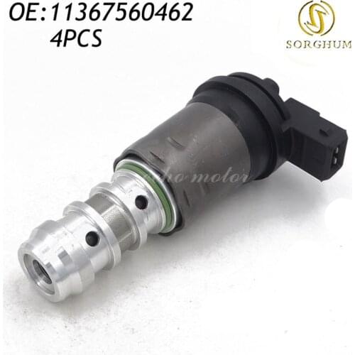 4PCS 11367560462 VVT Variable Timing Solenoid For BMW E81 E83 E84 E85 E87 E88 E46 E90 E93 E92 E91 E60 E61 E64 E65 E53 E70