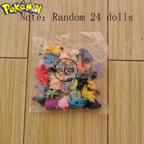 TAKARA TOMY pokemon 24pcs Bag Anime Pokemones Figures Action Toy Figure Toys Birthday Gifts Kids Movie & TV Decoration