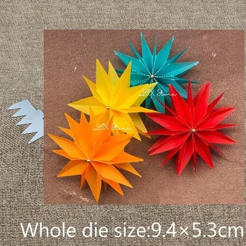 XLDesign Craft Metal Cutting Die cut dies Folding star flower decoration scrapbook Album Paper Card Craft Embossing die cuts