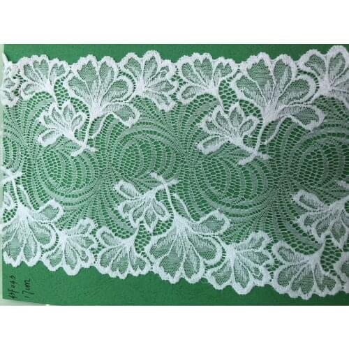 17cm high quality nylon spandex elastic lace trim,YX-43F043